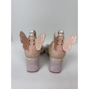 Copper Key Majesty Leather Butterfly Wing Heeled Sandal Sz 9